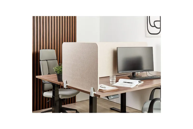Skiljevägg för skrivbord Split Beige, 72x1x50 cm - Beige, 72x1x50 cm - Inredning - Dekoration & inredningsdetaljer - Rumsavdelare