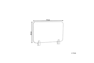 Skiljevägg för skrivbord Split Beige, 72x1x50 cm - Beige, 72x1x50 cm - Inredning - Dekoration & inredningsdetaljer - Rumsavdelare