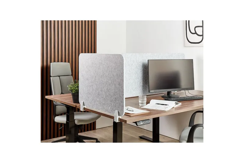 Skiljevägg för skrivbord Split Grå, 72x1x50 cm - Grå, 72x1x50 cm - Inredning - Dekoration & inredningsdetaljer - Rumsavdelare