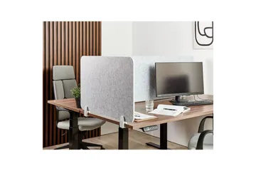 Skiljevägg för skrivbord Split Grå, 80x1x50 cm - Grå, 80x1x50 cm - Inredning - Dekoration & inredningsdetaljer - Rumsavdelare