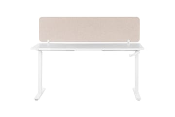 Skiljevägg för skrivbord Wally Beige, 160x2x40 cm - Beige, 160x2x40 cm - Inredning - Dekoration & inredningsdetaljer - Rumsavdelare