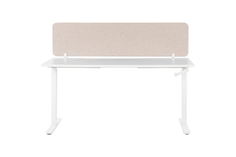 Skiljevägg för skrivbord Wally Beige, 160x2x40 cm - Beige, 160x2x40 cm - Inredning - Dekoration & inredningsdetaljer - Rumsavdelare