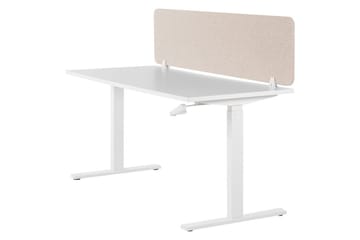 Skiljevägg för skrivbord Wally Beige, 160x2x40 cm - Beige, 160x2x40 cm - Inredning - Dekoration & inredningsdetaljer - Rumsavdelare