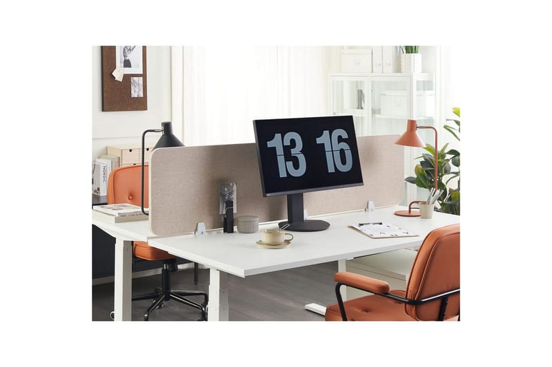 Skiljevägg för skrivbord Wally Beige, 180x2x40 cm - Beige, 180x2x40 cm - Inredning - Dekoration & inredningsdetaljer - Rumsavdelare