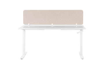 Skiljevägg för skrivbord Wally Beige, 180x2x40 cm - Beige, 180x2x40 cm - Inredning - Dekoration & inredningsdetaljer - Rumsavdelare
