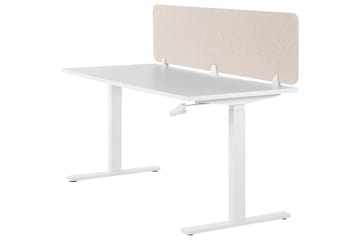 Skiljevägg för skrivbord Wally Beige, 180x2x40 cm - Beige, 180x2x40 cm - Inredning - Dekoration & inredningsdetaljer - Rumsavdelare