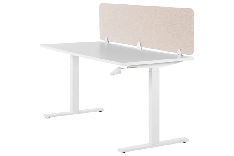 Skiljevägg för skrivbord Wally Beige, 180x2x40 cm - Beige, 180x2x40 cm - Inredning - Dekoration & inredningsdetaljer - Rumsavdelare