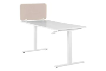 Skiljevägg för skrivbord Wally Beige, 72x2x40 cm - Beige, 72x2x40 cm - Inredning - Dekoration & inredningsdetaljer - Rumsavdelare