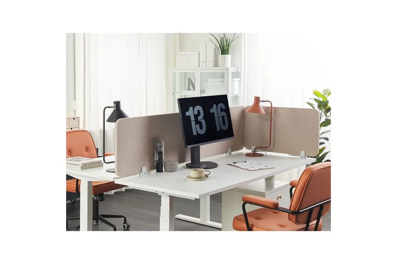Skiljevägg för skrivbord Wally Beige, 72x2x40 cm - Beige, 72x2x40 cm - Inredning - Dekoration & inredningsdetaljer - Rumsavdelare