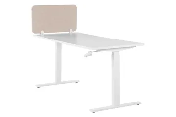 Skiljevägg för skrivbord Wally Beige, 80x2x40 cm - Beige, 80x2x40 cm - Inredning - Dekoration & inredningsdetaljer - Rumsavdelare