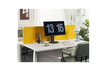 Skiljevägg för skrivbord Wally Gul, 180x2x40 cm - Gul, 180x2x40 cm - Inredning - Dekoration & inredningsdetaljer - Rumsavdelare
