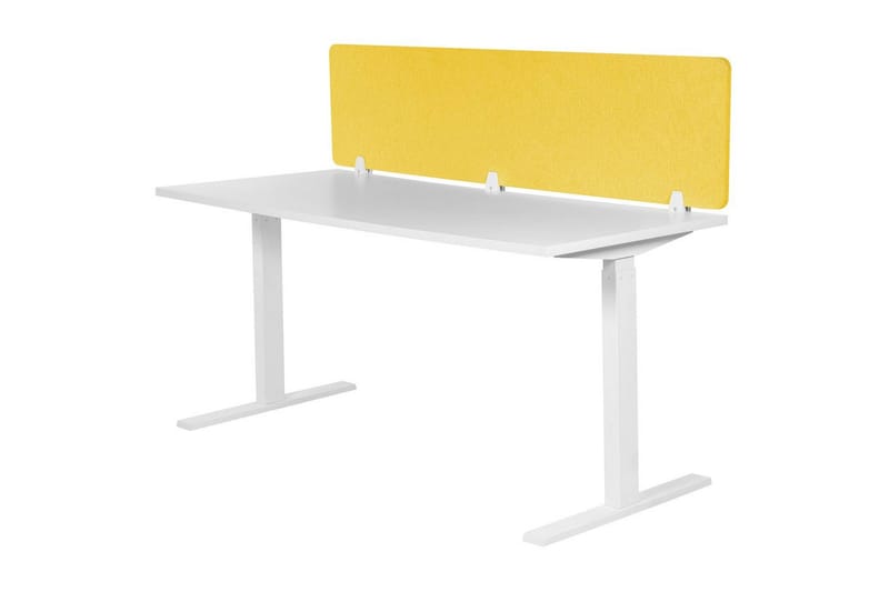 Skiljevägg för skrivbord Wally Gul, 180x2x40 cm - Gul, 180x2x40 cm - Inredning - Dekoration & inredningsdetaljer - Rumsavdelare