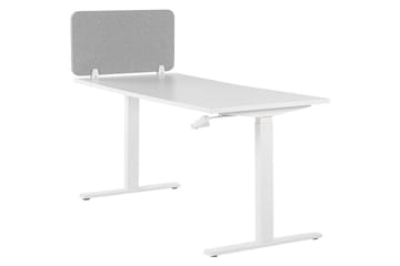 Skiljevägg för skrivbord Wally Ljusgrå, 80x2x40 cm - Ljusgrå, 80x2x40 cm - Inredning - Dekoration & inredningsdetaljer - Rumsavdelare