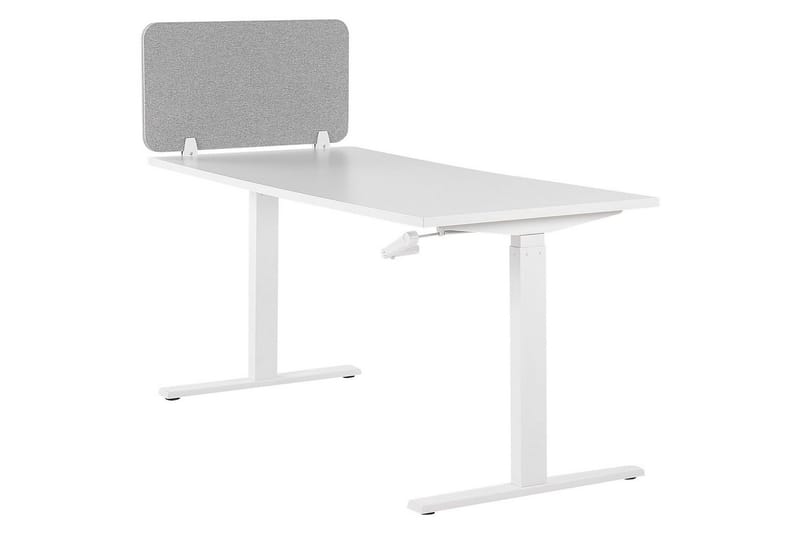 Skiljevägg för skrivbord Wally Ljusgrå, 80x2x40 cm - Ljusgrå, 80x2x40 cm - Inredning - Dekoration & inredningsdetaljer - Rumsavdelare