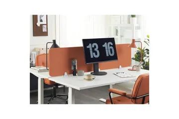 Skiljevägg för skrivbord Wally Röd, 180x2x40 cm - Röd, 180x2x40 cm - Inredning - Dekoration & inredningsdetaljer - Rumsavdelare