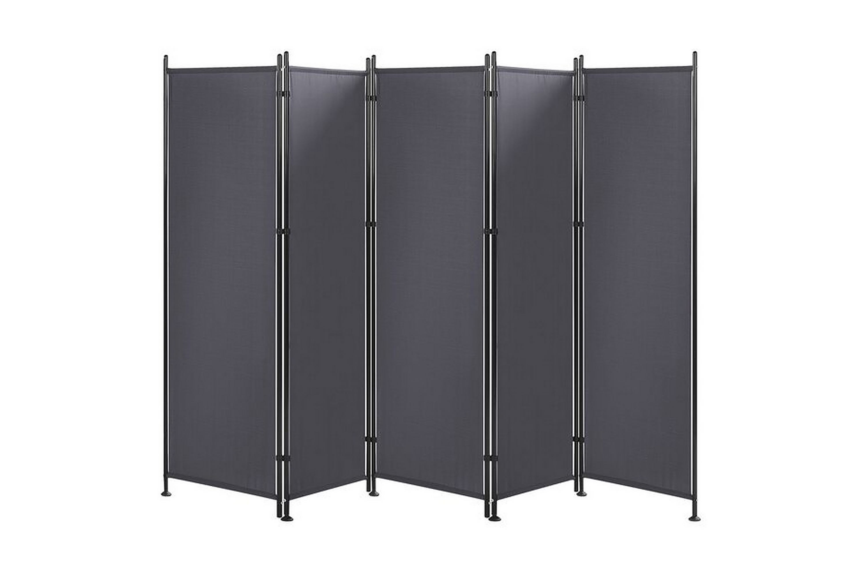 Skärmvägg 5 paneler 270 x 170 cm gråNARNI Grå