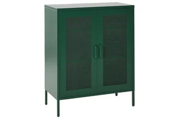 Vitrinskåp Wakatipu Grön - Grön - Förvaring - Skåp - Vitrinskåp
