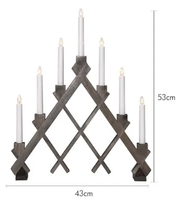 Rut Ljusstake 43 cm - brun - Inredning - Dekoration & inredningsdetaljer - Julpynt & juldekoration