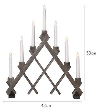 Rut Ljusstake 43 cm - brun - Inredning - Dekoration & inredningsdetaljer - Julpynt & juldekoration