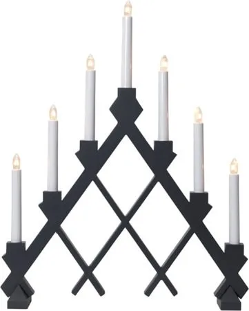Rut Ljusstake 43 cm, grå