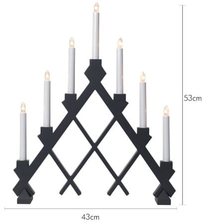 Rut Ljusstake 43 cm - grå - Inredning - Dekoration & inredningsdetaljer - Julpynt & juldekoration