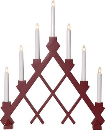 Rut Ljusstake 43 cm - röd - Inredning - Dekoration & inredningsdetaljer - Julpynt & juldekoration