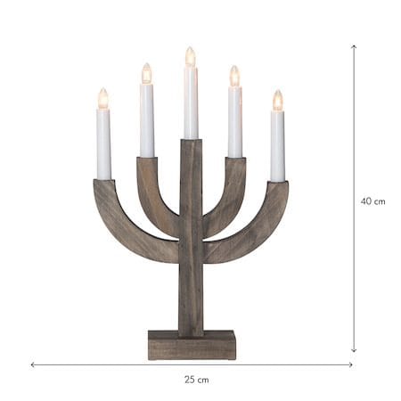 Selma Ljusstake 25 cm - brunbetsad - Inredning - Dekoration & inredningsdetaljer - Julpynt & juldekoration