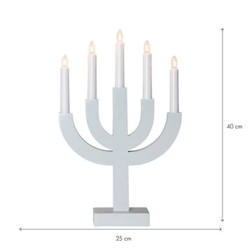 Selma Ljusstake 25 cm - ljusgrå - Inredning - Dekoration & inredningsdetaljer - Julpynt & juldekoration