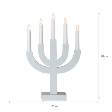 Selma Ljusstake 25 cm - ljusgrå - Inredning - Dekoration & inredningsdetaljer - Julpynt & juldekoration