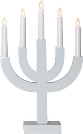 Selma Ljusstake 25 cm - ljusgrå - Inredning - Dekoration & inredningsdetaljer - Julpynt & juldekoration