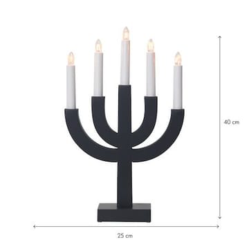 Selma Ljusstake 25 cm - mörkgrå - Inredning - Dekoration & inredningsdetaljer - Julpynt & juldekoration