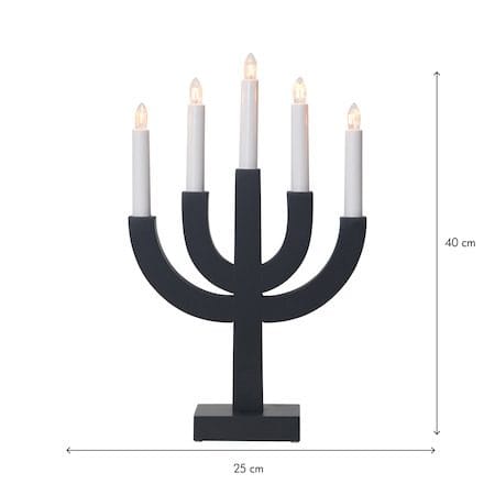 Selma Ljusstake 25 cm - mörkgrå - Inredning - Dekoration & inredningsdetaljer - Julpynt & juldekoration