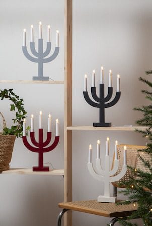 Selma Ljusstake 25 cm - röd - Inredning - Dekoration & inredningsdetaljer - Julpynt & juldekoration