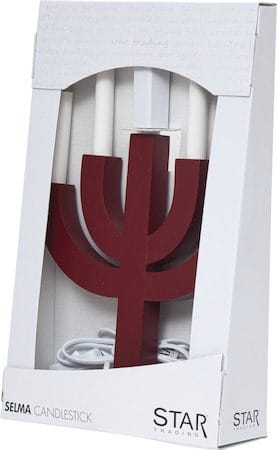 Selma Ljusstake 25 cm - röd - Inredning - Dekoration & inredningsdetaljer - Julpynt & juldekoration