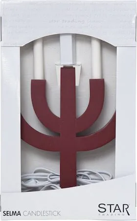 Selma Ljusstake 25 cm - röd - Inredning - Dekoration & inredningsdetaljer - Julpynt & juldekoration