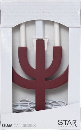Selma Ljusstake 25 cm - röd - Inredning - Dekoration & inredningsdetaljer - Julpynt & juldekoration