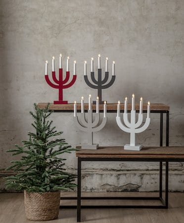 Selma Ljusstake 25 cm - röd - Inredning - Dekoration & inredningsdetaljer - Julpynt & juldekoration