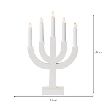 Selma Ljusstake 25 cm - vit - Inredning - Dekoration & inredningsdetaljer - Julpynt & juldekoration