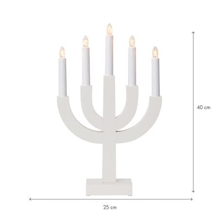 Selma Ljusstake 25 cm - vit - Inredning - Dekoration & inredningsdetaljer - Julpynt & juldekoration