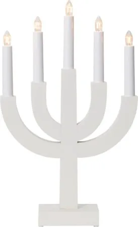 Selma Ljusstake 25 cm, vit