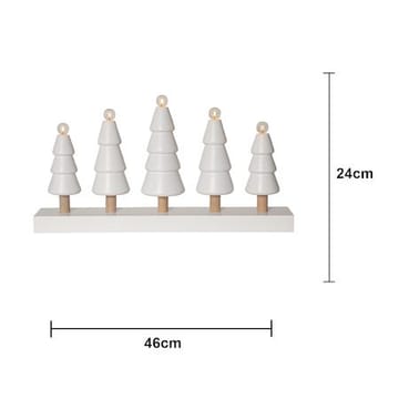 Skog Ljusstake 46 cm - vit med ofärgade stammar - Inredning - Dekoration & inredningsdetaljer - Julpynt & juldekoration
