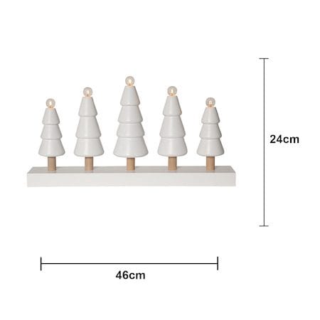 Skog Ljusstake 46 cm - vit med ofärgade stammar - Inredning - Dekoration & inredningsdetaljer - Julpynt & juldekoration