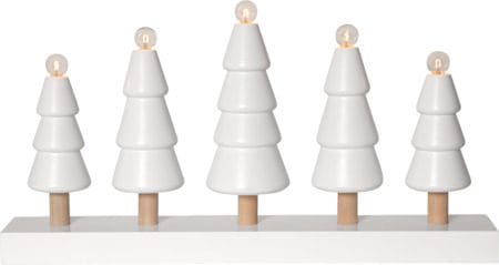 Skog Ljusstake 46 cm - vit med ofärgade stammar - Inredning - Dekoration & inredningsdetaljer - Julpynt & juldekoration