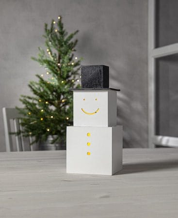 SNOWMAN Inomhusdekoration 29,5 cm - vit - Inredning - Dekoration & inredningsdetaljer - Julpynt & juldekoration