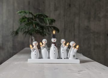 Snowman Ljusstake 33 cm - vit - Inredning - Dekoration & inredningsdetaljer - Julpynt & juldekoration