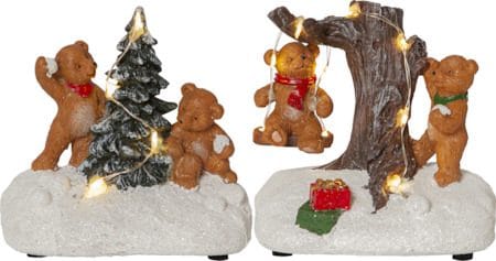 Tedville Inomhusdekoration 10 cm - Flerfärgad - Inredning - Dekoration & inredningsdetaljer - Julpynt & juldekoration