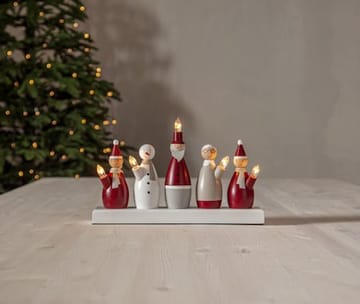 Tomtefamilj Ljusstake 33.5 cm - flerfärgad - Inredning - Dekoration & inredningsdetaljer - Julpynt & juldekoration