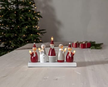 Tomtefamilj Ljusstake 33.5 cm - flerfärgad - Inredning - Dekoration & inredningsdetaljer - Julpynt & juldekoration