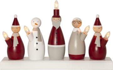 Tomtefamilj Ljusstake 33.5 cm - flerfärgad - Inredning - Dekoration & inredningsdetaljer - Julpynt & juldekoration
