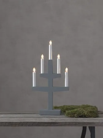 Trapp Ljusstake 24 cm - grå - Inredning - Dekoration & inredningsdetaljer - Julpynt & juldekoration